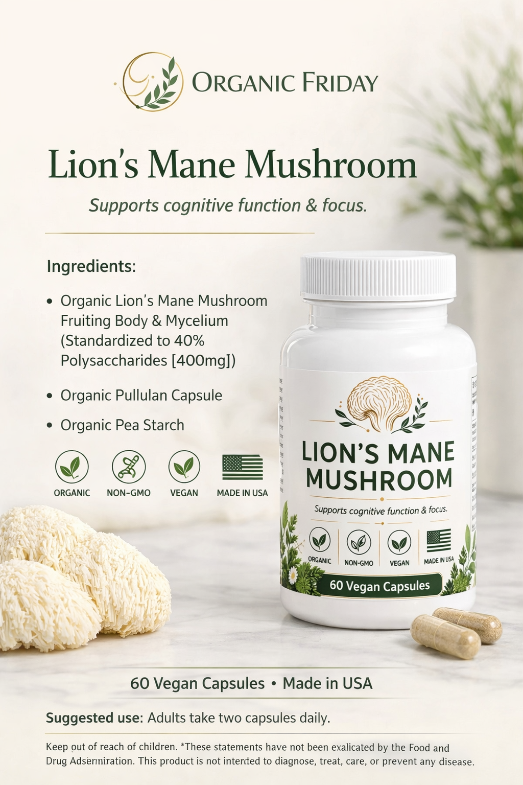 Lion's Mane Mushroom